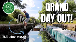 Electric Narrowboat on the Grand Union Canal Plus Braunston Tunnel  Ep.173