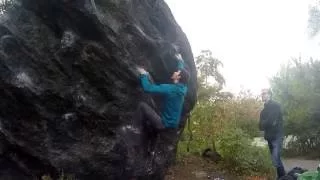 Central Park Bouldering - Worthless Boulder - A.D.D. V6