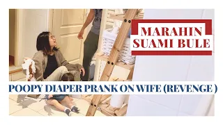 POOPY DIAPER PRANK ON WIFE - NIAT BALAS NGEPRANK ISTRI MALAH DIOMELIN - SUB INDO