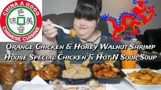 China A Go Go Orange Chicken & Honey Walnut Shrimp Mukbang