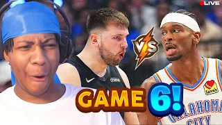 Lvgit LIVE Reaction To MAVERICKS vs THUNDER GAME 6 | NBA PLAYOFFS | May 18, 2024