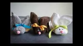 Как сделать зайчика из полотенца - How to make a bunny out of a towel