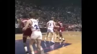 "The Shot." Alternate View of Michael Jordan's Game Winner w/ Radio Call