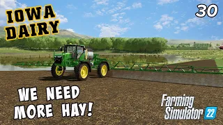 Replanting our Clover and Alfalfa with Hay! - IOWA DAIRY - UMRV EP30 - FS22