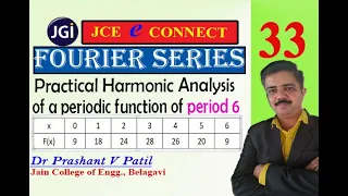 Practical Harmonic analysis of period 6 || Fourier Series || 18mat31 || Dr Prashant Patil
