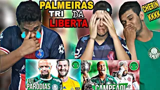 FUTPARÓDIAS 2 em 1|♫ PALMEIRAS TRICAMPEÃO DA LIBERTA, FLAMENGO NÃO KKKKK|♫ PALMEIRAS NÃO TEM MUNDIAL