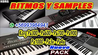 algunos ritmos y samples para  KORG  Pa300 - Pa600 - Pa700 - Pa900 -Pa1000- Pa3x - Pa4x