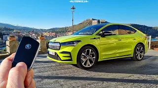 Skoda Enyaq Coupe RS iV 80x TEST Mamba Green (4K)