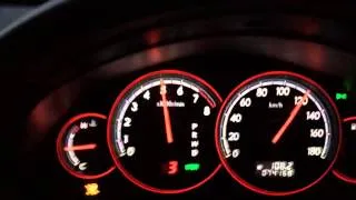 Subaru Legacy 3.0R revs and 0-170 km/h