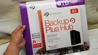 Costco! Seagate 6 TB External Hard Drive with USB 3 HUB! $109!!! (UNBOXING)