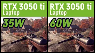 RTX 3050ti 35W vs. RTX 3050 ti 60W