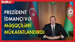 İlham Əliyev nəticə göstərmiş idmançı və məşqçiləri mükafatlandırdı - BAKU TV