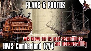 The HMS CUMBERLAND 1774 model ship PLANS & PHOTOS * Funniest SuperHeroes