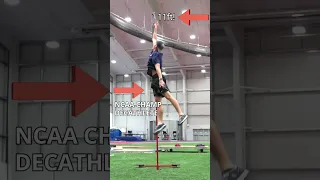 INSANE 40 INCH Vertical Jump from 265lb Track and Field Athlete