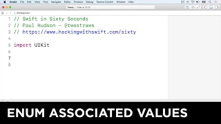 Enum associated values – Swift in Sixty Seconds