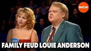 Full Episode of Family Feud with Host Louie Anderson | 1999 | BUZZR