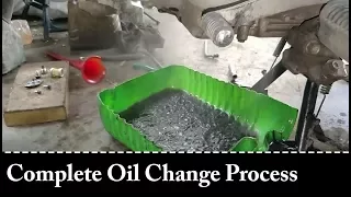 Complete Oil Change Process | Royal Enfield Bullet 500 | I, Me & Enfield