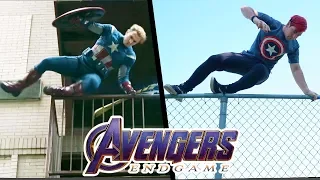 Stunts from Avengers EndGame In Real Life (Marvel, Parkour)