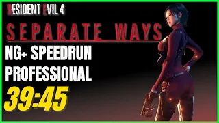 Speedrun Separate Ways 39:45 Professional NG+ - Resident Evil 4 Remake