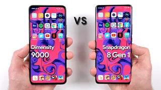 MediaTek Dimensity 9000 vs Snapdragon 8 Gen 1: Speed / Battery / Temperature Test