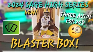 2024 SAGE HIGH SERIES FOOTBALL BLASTER BOX! RIP AND REVIEW! ARE THESE AUTOS ANY GOOD?