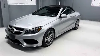 2016 Mercedes Benz E400 Convertible with only 44,466 miles!