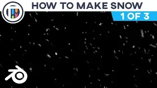 Blender Tutorial - How to Make Snow - Particle Systems [1 of 3]