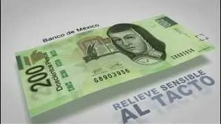 Billete de 200 pesos de la familia F - elementos de seguridad