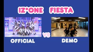 【DEMO VS OFFICIAL】아이즈원(IZ*ONE) 피에스타(FIESTA) / Dance compare