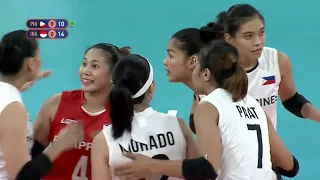 SEA GAMES 2019 WOMEN'S VOLLEYBALL PHILIPPINES VS INDONESIA (SET 1)