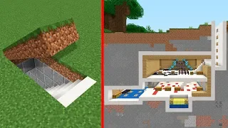 Minecraft | Como construir una Base Secreta Moderna Tutorial (Casa Escondida)