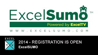 ExcelSUMO - Registration is OPEN - Win Prizes and trip to NY