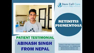 Patient with Retinitis Pigmentosa shares his experience at SCCI| RP treatment| stem cell therapy