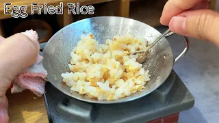 [4K] Egg Fried Rice || Miniature Cooking ASMR - Mini Food