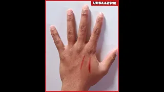 How to Draw fake Blood Cut on hand || Fake cut tutorial only using pen [shorts video]