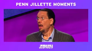 Celebrity Jeopardy!: Penn Jillette Memorable Moments | JEOPARDY!