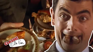 Getting Your Money's Worth at the Buffet | Mr Bean Funny Clips | Classic Mr Bean