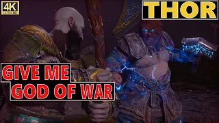 thor give me god of war difficulty - thor final battle GMGOW - God of war ragnarok 4k