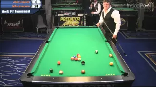 Allen Hopkins vs Mika Immonen at the World 14.1 Tournament