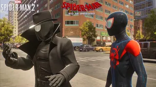 The Spider-Men Helps New York With The Into The Spider Verse Suits - Marvel's Spider-Man 2 (4K)