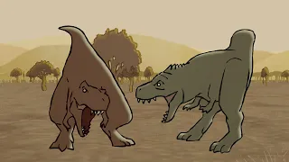 T-Rex vs Giganotosaurus | Jurassic World Dominion Animation