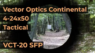 Vector Optics Continental 4-24x50 SFP Tactical Reticle VCT-20 | Optics Trade Reticle Subtensions