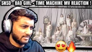 REACTING TO GIRLS' GENERATION !! | Girls' Generation 少女時代 'BAD GIRL' + 'Time Machine' MV Reaction !!