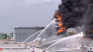 Explosion-Proof Fire Fighting Robot Field Test-  September China develops super tall fire