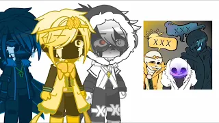 Sans Aus react to their cursed ships || My Au ||