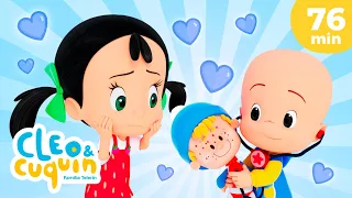 Tengo una muñeca vestida de azul 👼🔵 y más canciones infantiles para bebés con Cleo y Cuquín