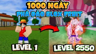 1000 NGÀY PHÁ ĐẢO BLOX FRUIT TỪ LV1 ĐẾN LV2550 VỚI LUFFY THẦN MẶT TRỜI NIKA GEAR 5 | ZPTDT