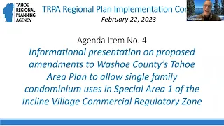 TRPA Regional Plan Implementation Committee - February 22, 2023