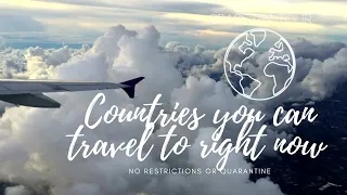 Countries You Can Travel To Right Now - No Restrictions, Testing Or Quarantine (Updated Version)