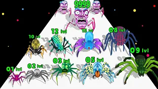 SPIDER EVOLUTION RUN - Level Up Insect Max Level Gameplay (Insect Evolution Run)